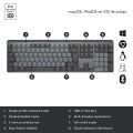 Logitech MX Mechanical Kablosuz Aydınlatmalı İngilizce Q Mekanik Performans Klavyesi (Siyah) + MX Master 3S  Kablosuz Mouse (Siyah)