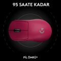 Logitech G PRO X SUPERLIGHT 2 DEX LIGHTSPEED HERO 2 32K DPI Sensör PC/Mac için Kablosuz Oyun Mouse - Pembe