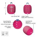 Ultimate Ears WONDERBOOM 4 Taşınabilir Su Geçirmez Bluetooth Hoparlör, Büyük Bas ve 360 Derece Ses - Pembe