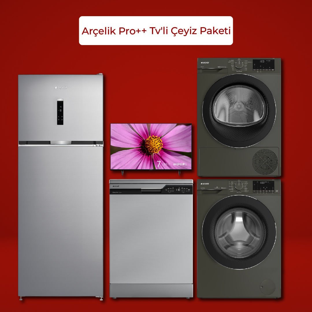 Arçelik Pro++ Tv'li Çeyiz Paketi