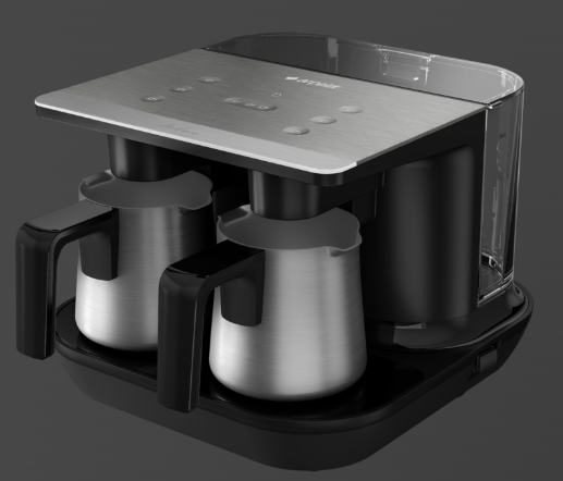 Arçelik TKM 9961 G Telve Gri İkili Türk Kahve Makinesi