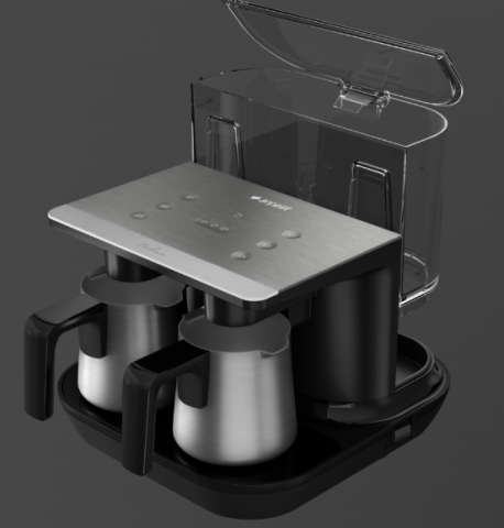 Arçelik TKM 9961 G Telve Gri İkili Türk Kahve Makinesi