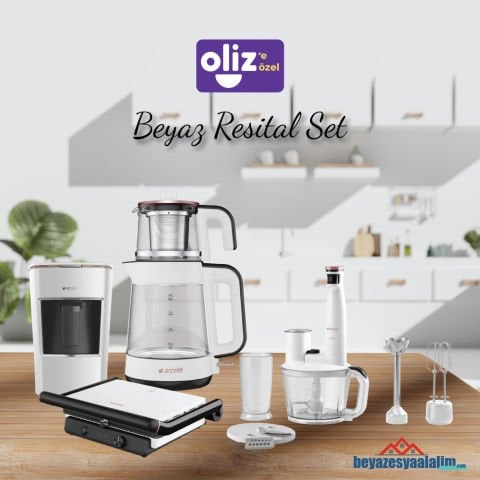 ARÇELİK RESİTAL® DERİN BEYAZ MUTFAK SERİSİ 4'LÜ SET - 4