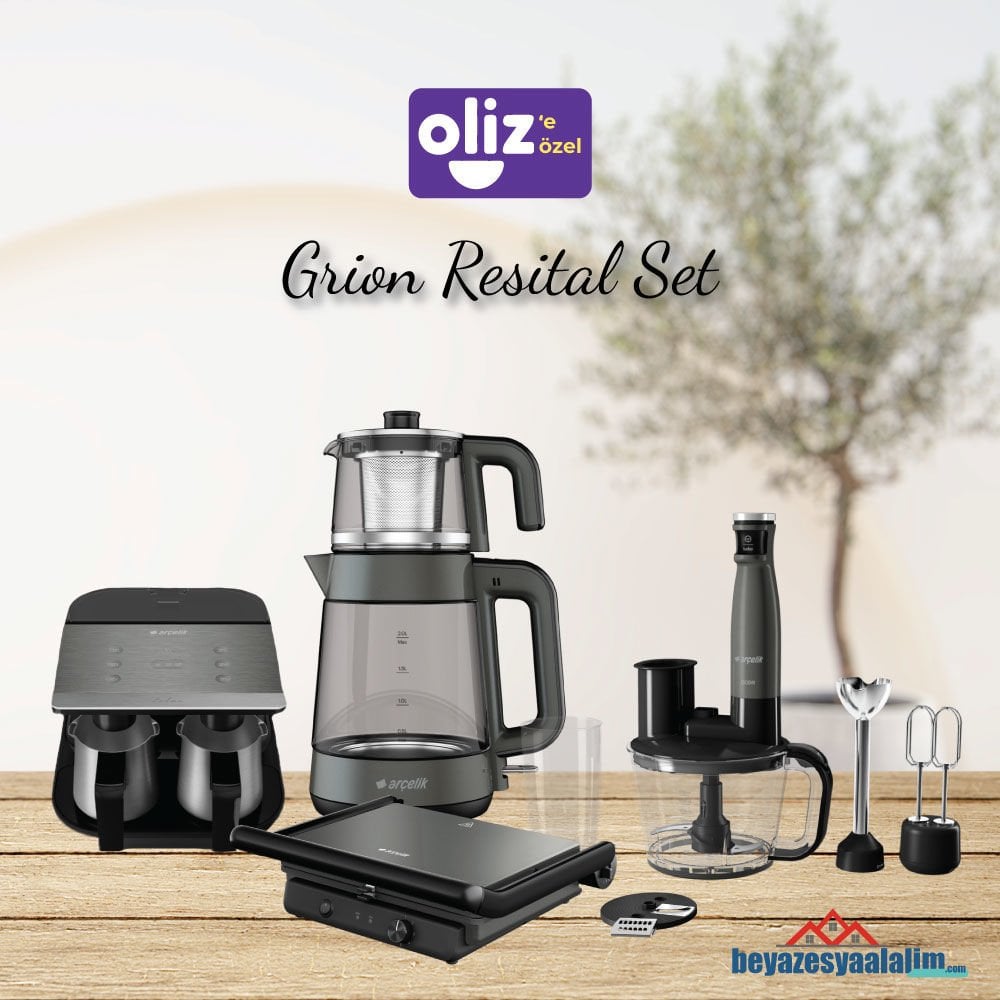 ARÇELİK RESİTAL® DERİN GRİON MUTFAK SERİSİ 4'LÜ SET - 5