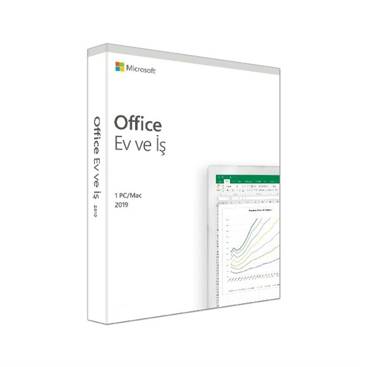 Microsoft Office 2019 Ev ve İş 1 PC Türkçe Lisans Kutu ( ÖMÜR BOYU ) T5D-03258 Ofis Yazılımı