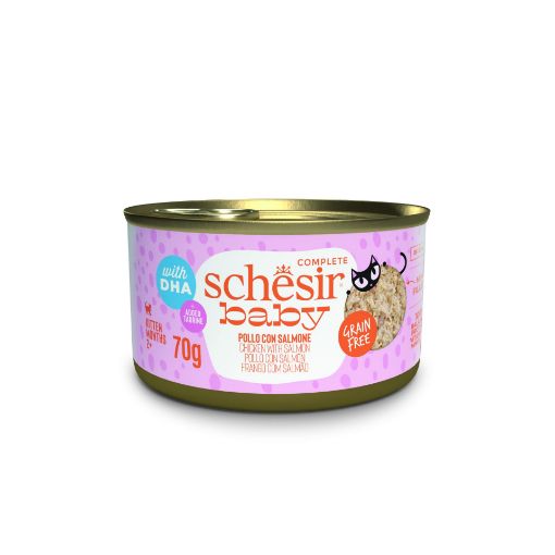 SCHESİR TAVUK SOMON YAVRU KEDİ KONSERVESİ 70 GR