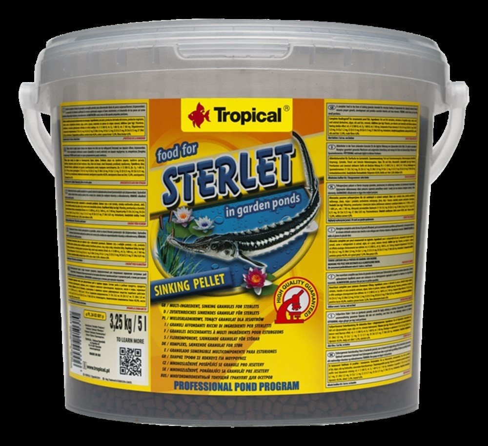 Tropical Food For Sterlet 5 Lt/3,25 Kg Kova Yem