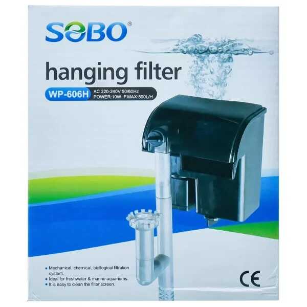 Sobo WP-606H Akvayum Şelale Filtre 10W 500lt/s