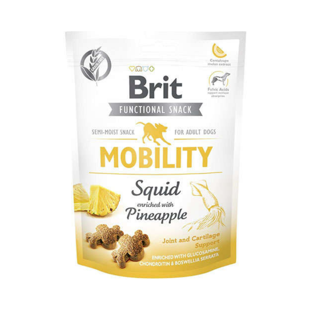 BRİT CARE DOG FUNCT. SNACK MOBILITY SQUID 150 GR
