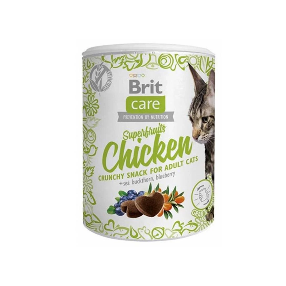 BRİT CARE CAT SNACK SUPERFRUITS CHICKEN 100 GR