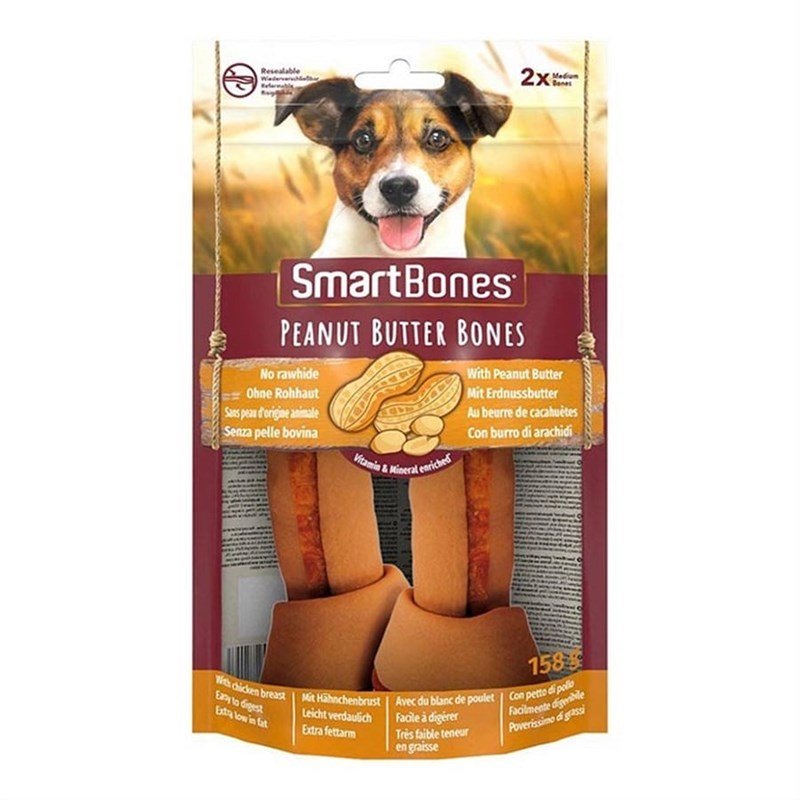 SMARTBONES PEANUTBUTTER MEDİUM KÖPEK ÖDÜLÜ 158 GR