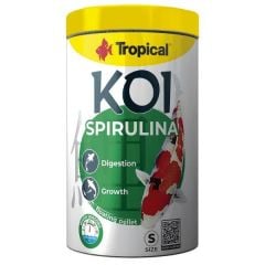 TROPİCAL KOİ SPİRULİNA PELLET SIZE S 100 ML320GR KUTU BALIK YEMİ