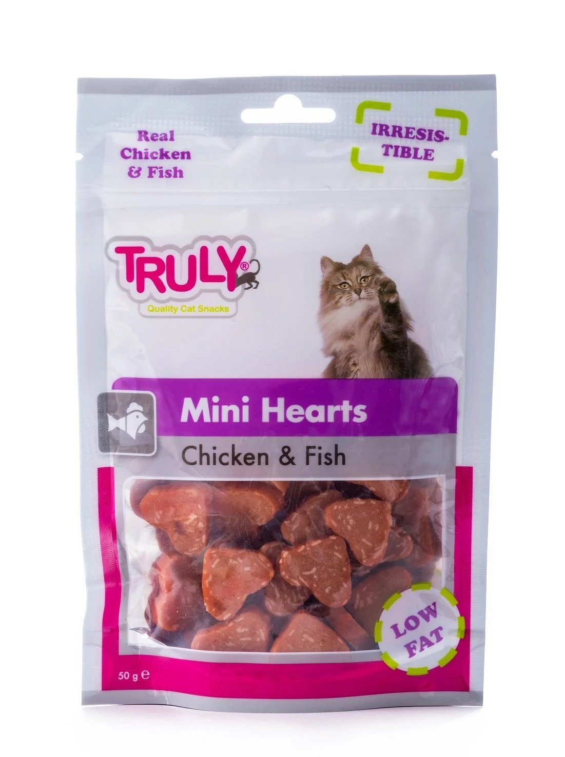 TRULY MİNİ HEARTS TAVUK BALIK  50GR KEDİ ÖDÜL MAMASI