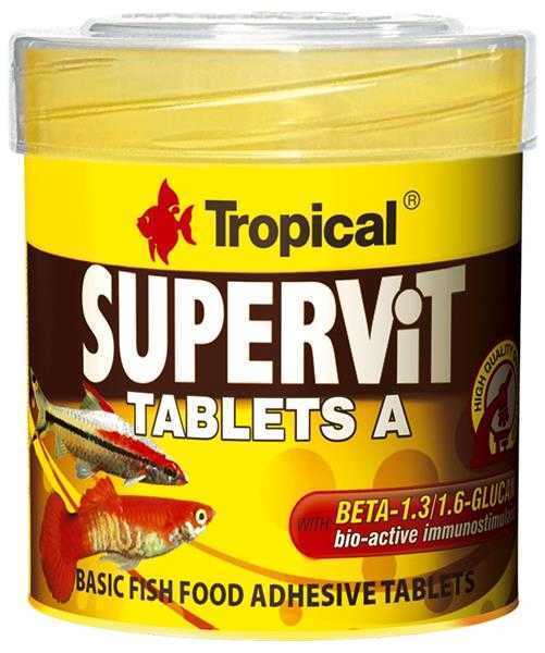 Tropical Supervit Tablets A 50ml/80Adet Kutu Balık Yemi