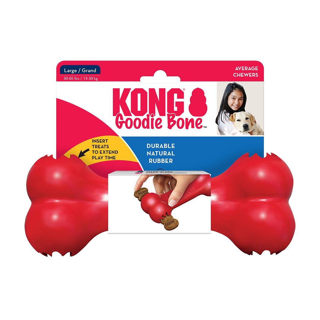 KONG Goodie Bone Kemik Şeklinde Çok Amaçlı Köpek Oyuncağı M