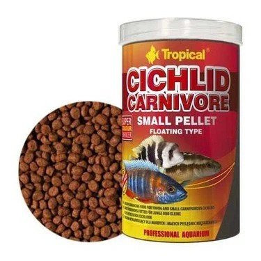 TROPİCAL CİCHLİD CARNİVORE SMALL 1000ML/360G KUTU BALIK YEMİ