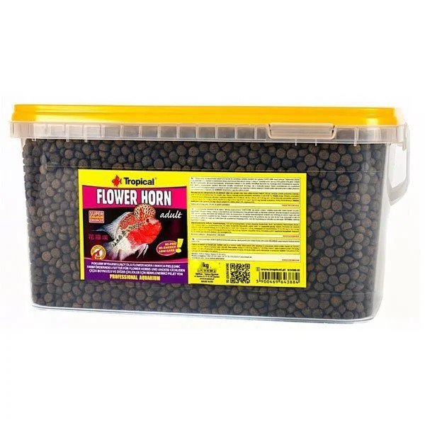 TROPİCAL FLOWER HORN ADULT PELLET 3LT/1,14KG KOVA BALIK YEMİ