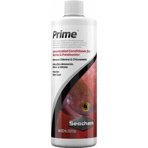 SEACHEM PRİME 500ML KLOR, KLORAMİN, AMONYAK GİDERİCİ SU DÜZENLEYİCİ