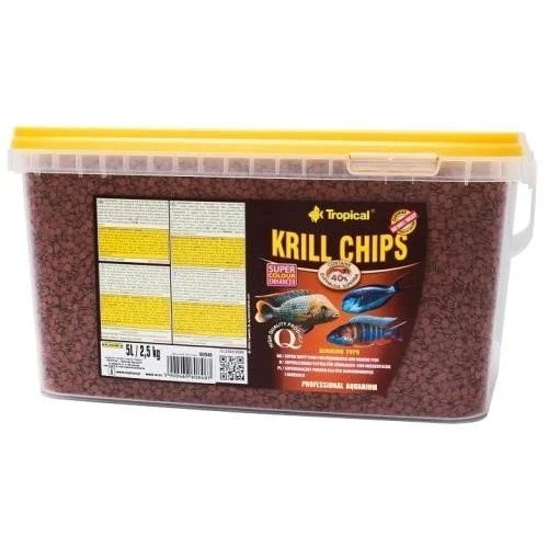 Tropical Krill Chips 5Lt/2,5Kg Kova Balık Yemi