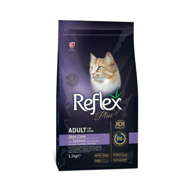 REFLEX YETİŞKİN SKİN CARE SOMONLU KEDİ MAMASI 1,5 KG