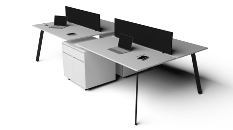 Fly Dörtlü Kesonlu Workstation
