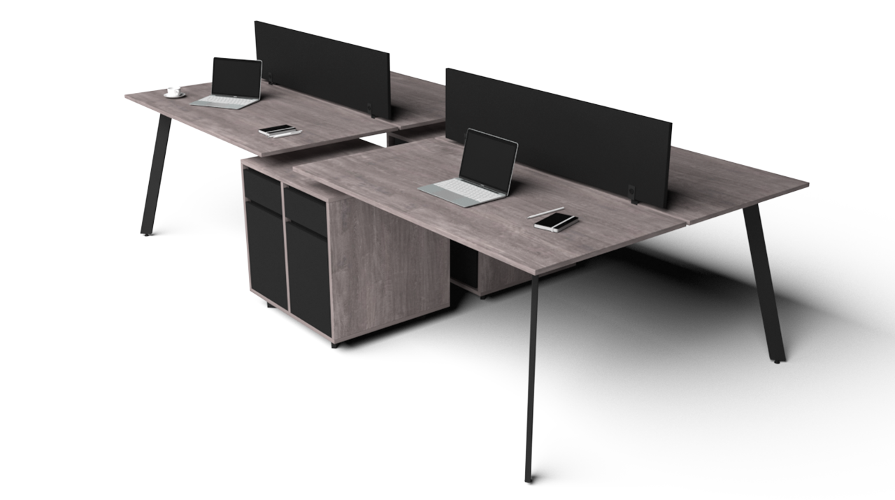 Fly Dörtlü Kesonlu Workstation