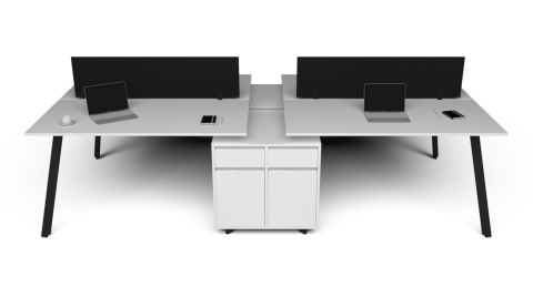 Fly Dörtlü Kesonlu Workstation