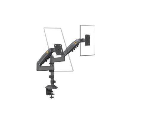 Timob Nb Ergonomic H180 17''-27'' Uyumlu Çift Kol Amortisörlü 2-9kg Profosyonel Monitör Standı