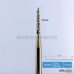Titanyum KBB için Lindemann Cerrahi Frez 70 mm - 162 HPXL