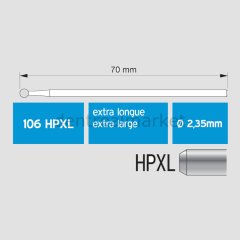 Titanyum KBB için Lindemann Cerrahi Frez 70 mm - 162 HPXL