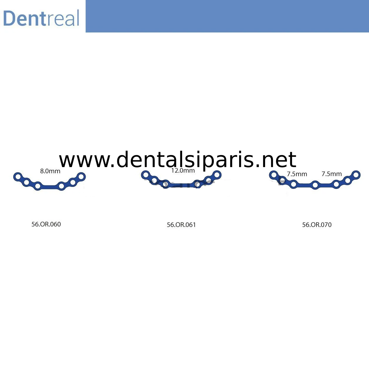 Titanyum Maxillofacial Plate Micro Kemik Plakası 0,6 mm