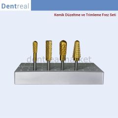 Tungsten Carpide Kemik Düzeltme ve Trimleme Frez Seti - Anguldurva İçin