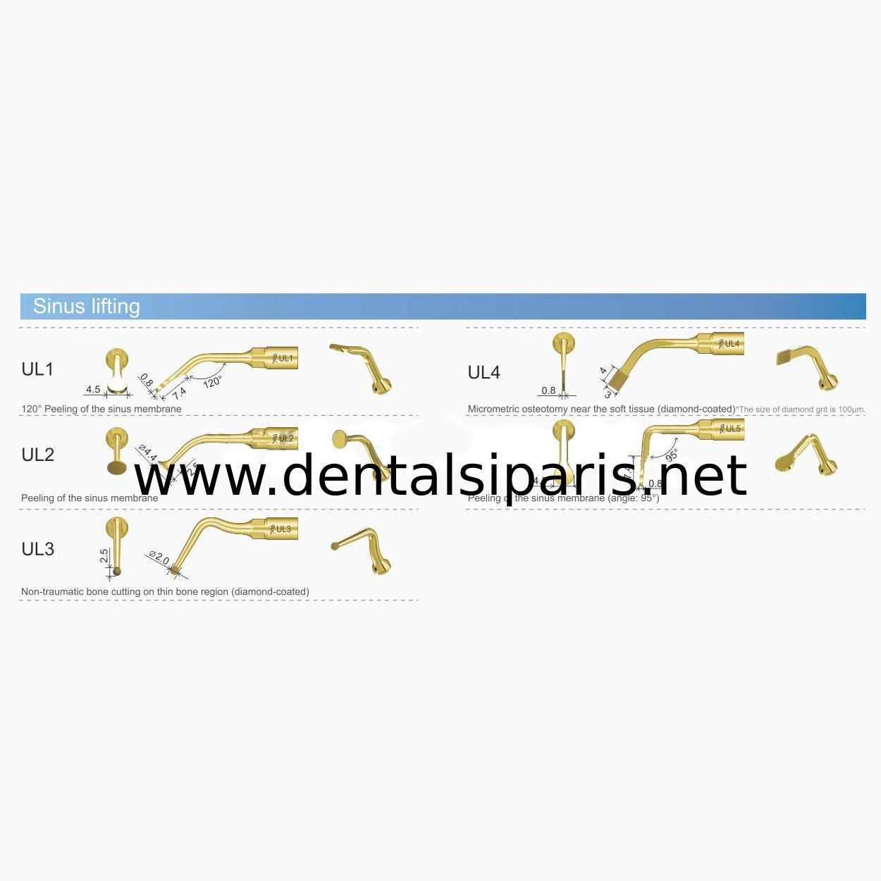 Ultrasurgery Sinus Lifting Uçları - Woodpecker / Mectron / Ems