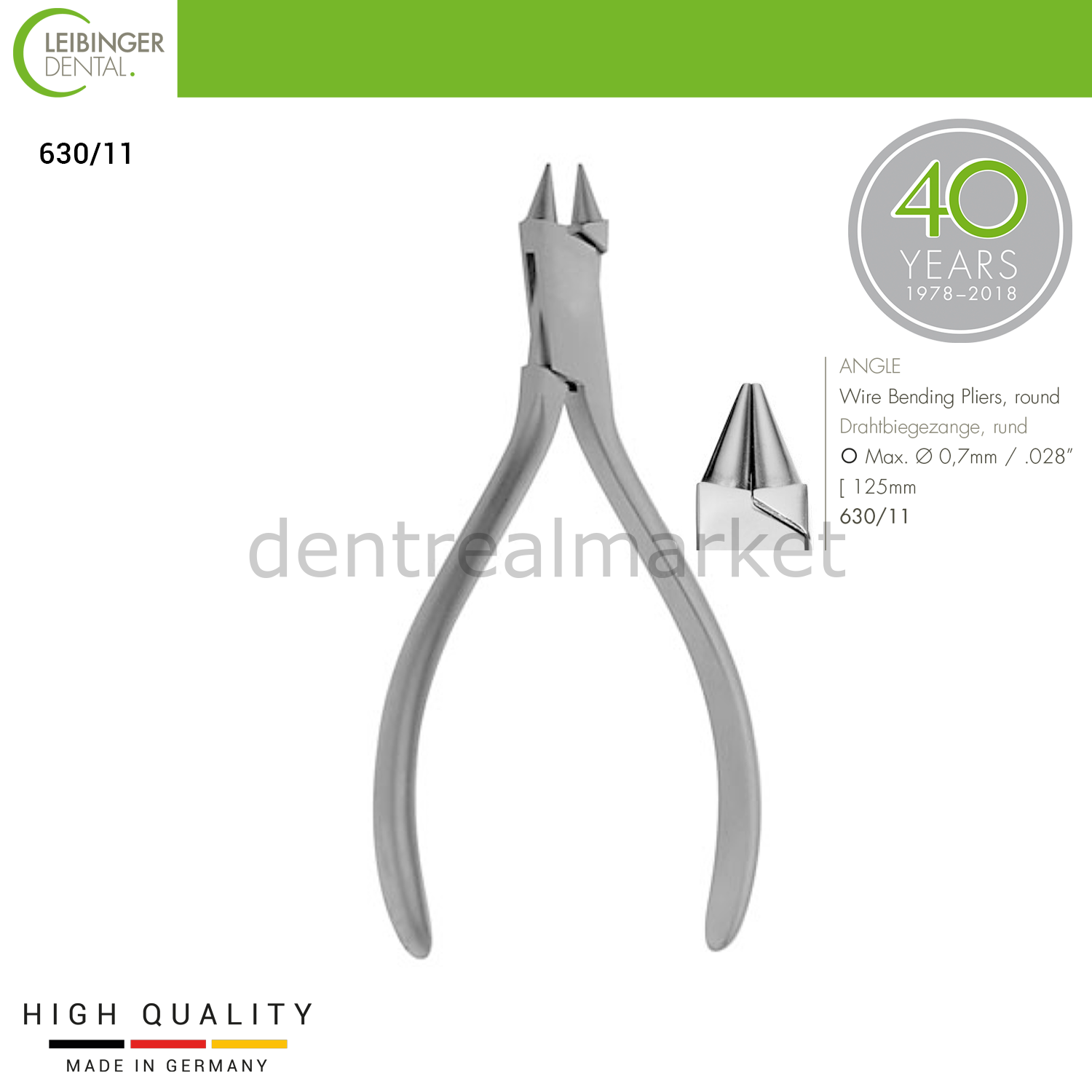 Wire Bending Pliers (Round) - Tel Bükme Pensi (Yuvarlak) - 125 mm