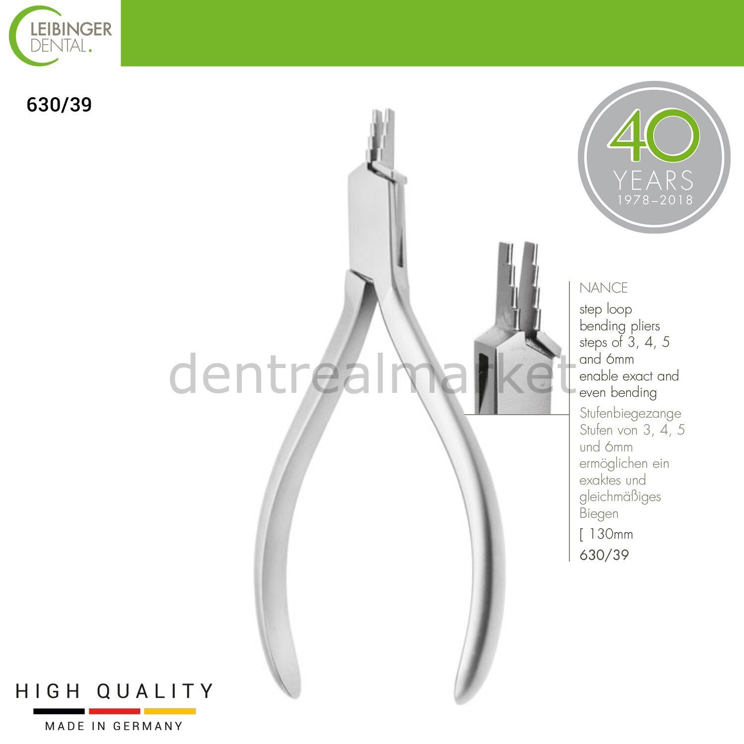 Step Loop Bending Pliers - Kademeli Bükme Pensi 3,4,5 ve 6 mm'lik adımlar - 130 mm