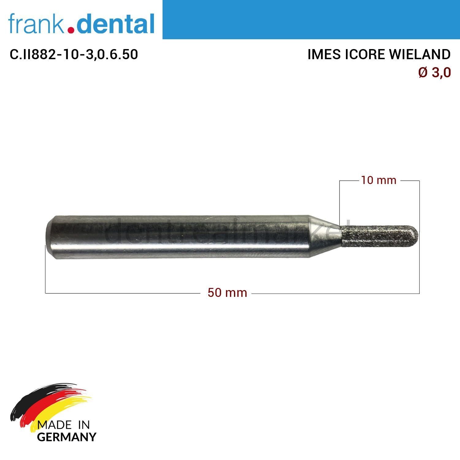 Imes Icore Wieland Elmas Cad Cam Drill 3,0 mm