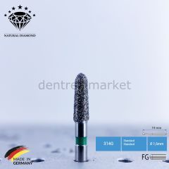 Doğal Elmas Frez - Aeratör 877K - Konik Chamfer - 5 Adet