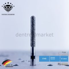 Doğal Elmas Frez - Aeratör - 882 - Silindir - 5 Adet