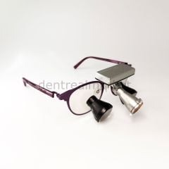 3,5X Büyütmeli Kablosuz Işıklı Classic Custom Loupe - Titanyum Çerceve