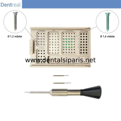 Titanyum Kemik,Plate,Mesh Sabitleme Mini Vida Seti  - 1,2 + 1,4 mm Vidalar