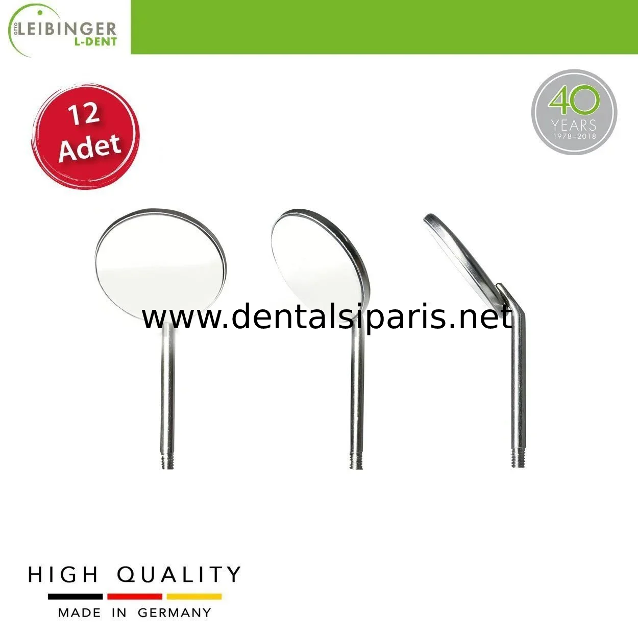 Rhodium Front Surface Ayna - 12 Adet