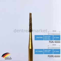 Titanyum Carpide Cerrahi Frez - 254 - Aeratör İçin
