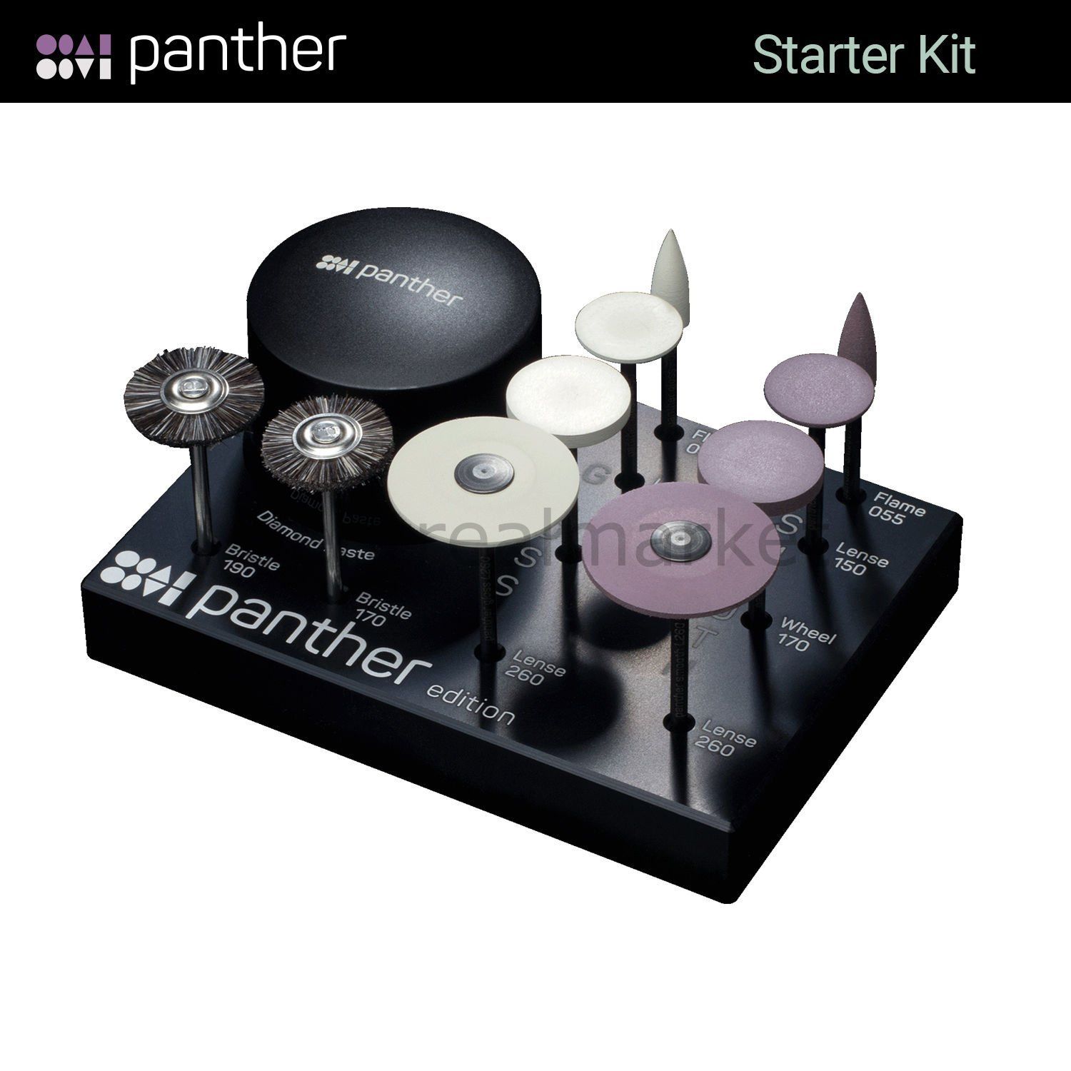 Panther Sinterlenmiş Zirkonyum ve Seramik İçin Özel Parlatıcı Kit