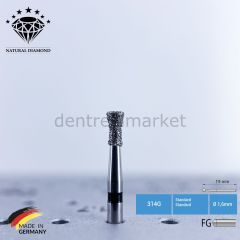 Doğal Elmas Frez - Aeratör - 806 - Ters Konik - 5 Adet