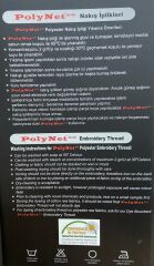 PolyNet 30 (2.500 Metre) Polyester Nakış İplik. 1 Kutu (12 Adet)