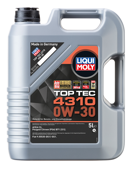 LIQUI MOLY 0W30 Motor Yağı Tam Sentetik TOP TEC 4310 5 Litre (2362)