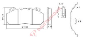 BLU DİSK FREN BALATASI RENAULT MAGNUM DX -PREMİUM-385/400 - 29090