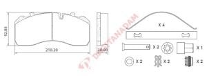 BLU DİSK FREN BALATASI MERCEDES ATEGO - 29093/29095