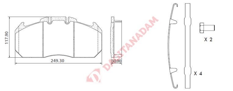 BLU DİSK FREN BALATASI RVI MAGNUM - PREMİUM MAN - 29131