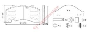 BLU DİSK FREN BALATASI SAF BP-W DORSE - 29171